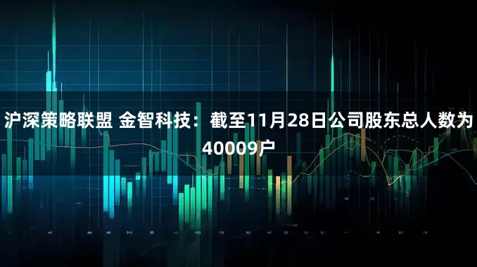 沪深策略联盟 金智科技：截至11月28日公司股东总人数为40009户